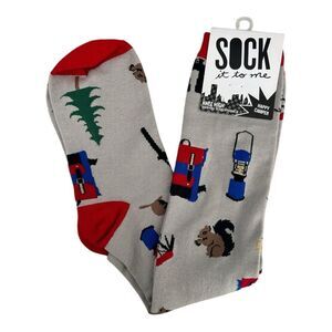 New Sock It To Me Happy Camper socks FUN gift